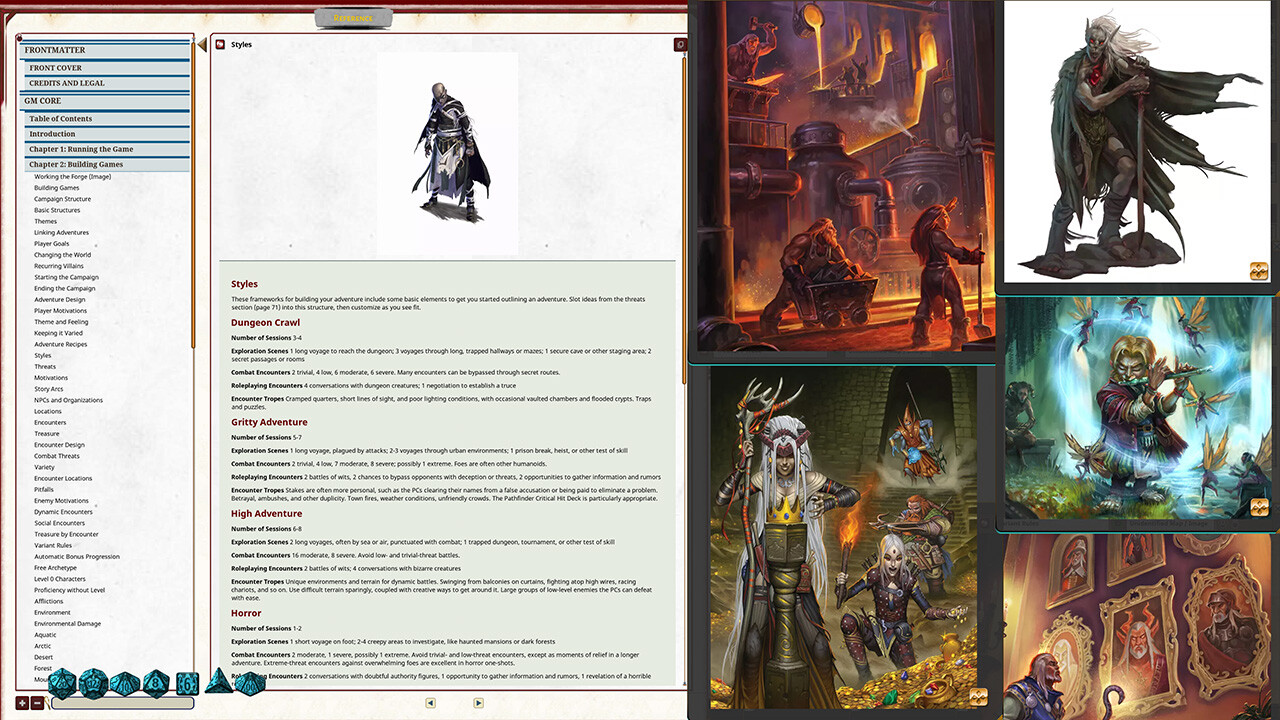 Fantasy Grounds - Pathfinder 2 RPG - GM Core Featured Screenshot #1