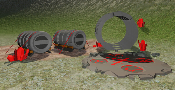 MAX Low Poly Sci-Fi Portals