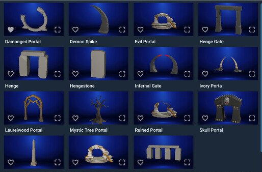 GameGuru MAX Low Poly Mini Kit - Fantasy Portals