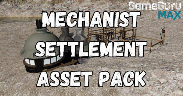MAX Low Poly Mechanist's Settlement screenshot 1