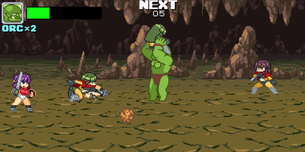 Screenshot z Monster Girl Conquest Records Battle Orc Screenshot z Monster Girl Conquest Records Battle Orc