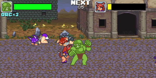 Screenshot z Monster Girl Conquest Records Battle Orc Screenshot z Monster Girl Conquest Records Battle Orc