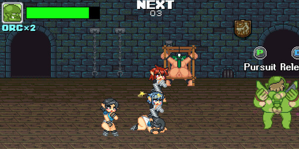 Screenshot z Monster Girl Conquest Records Battle Orc Screenshot z Monster Girl Conquest Records Battle Orc