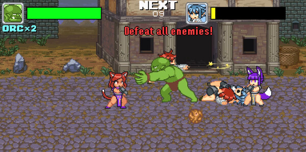 Screenshot z Monster Girl Conquest Records Battle Orc Screenshot z Monster Girl Conquest Records Battle Orc