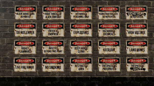 GameGuru MAX Modern Day Asset Pack - Hazard Signs screenshot 7