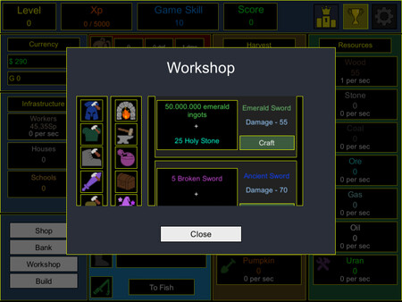 Screenshot z Idle Progress
