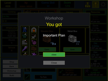 Screenshot z Idle Progress