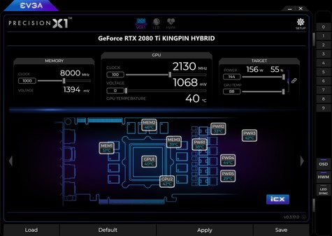 EVGA Precision XOC 超频软件-游戏截图