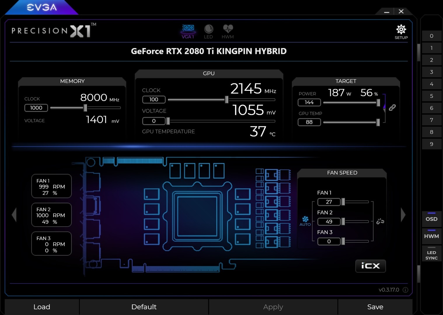 EVGA Precision X1 Featured Screenshot #1