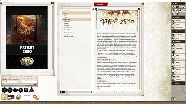 Fantasy Grounds - Horror Companion Adventure (SWADE) - Patient Zero