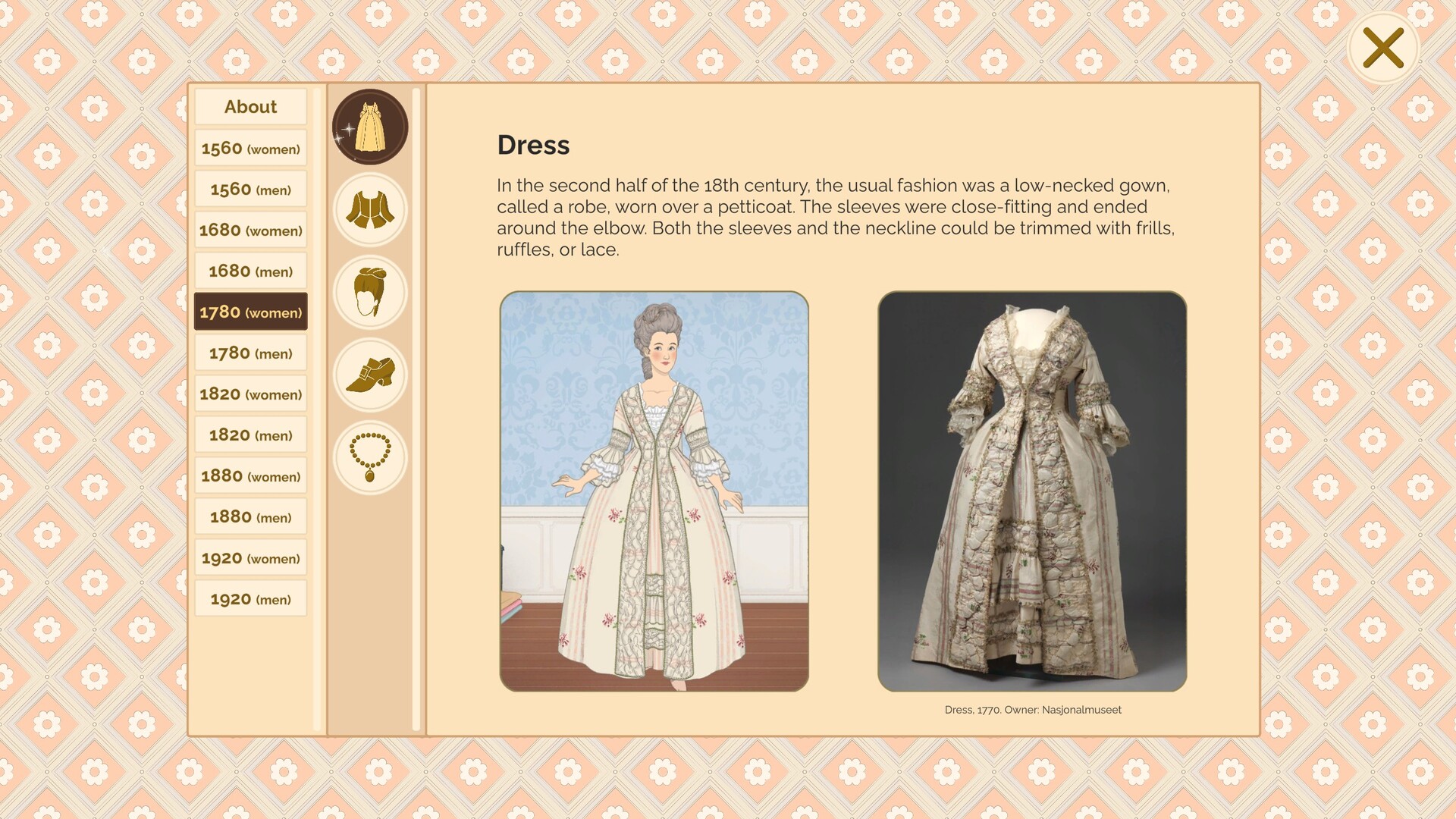 Скриншот Historical Fashion Dress Up — кадр 10
