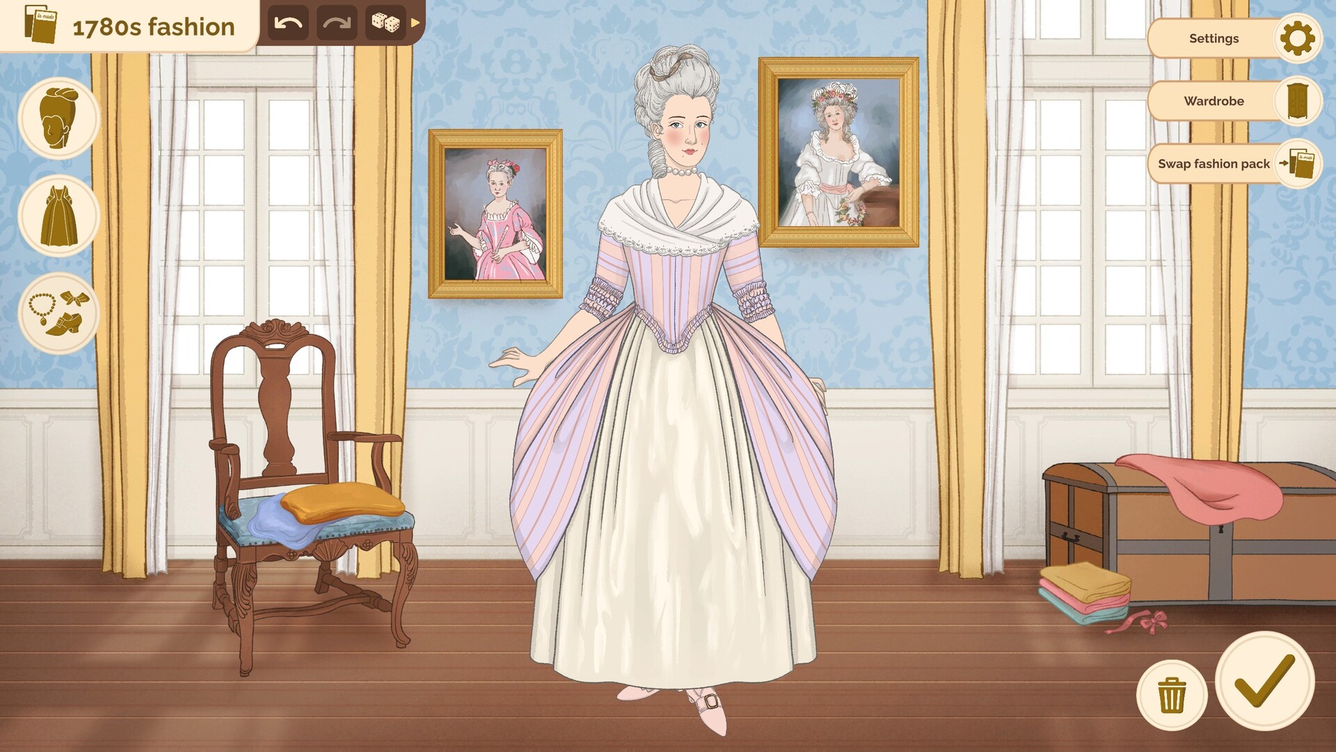 Historical Fashion Dress Up PC gameplay screenshot 1 of 12