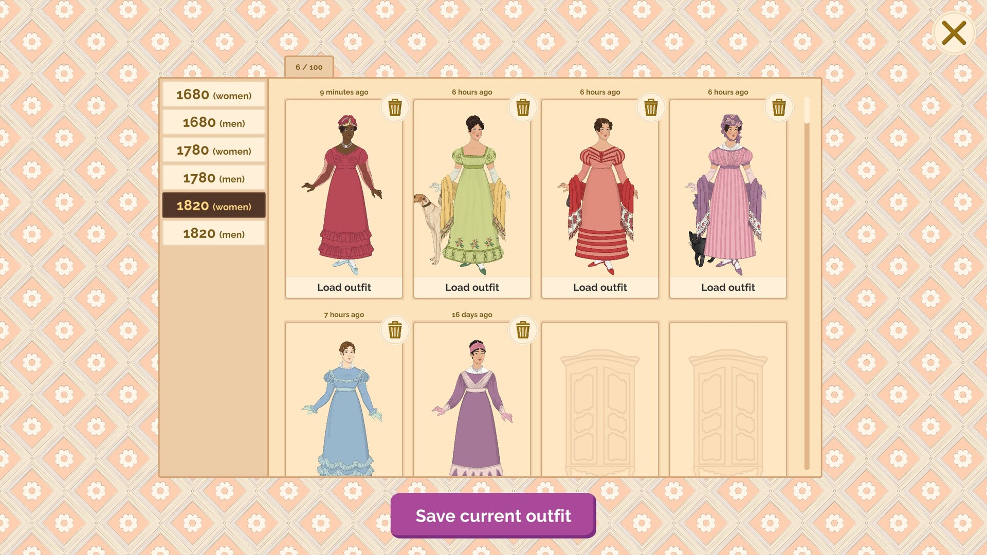 Historical Fashion Dress Up screenshot #8