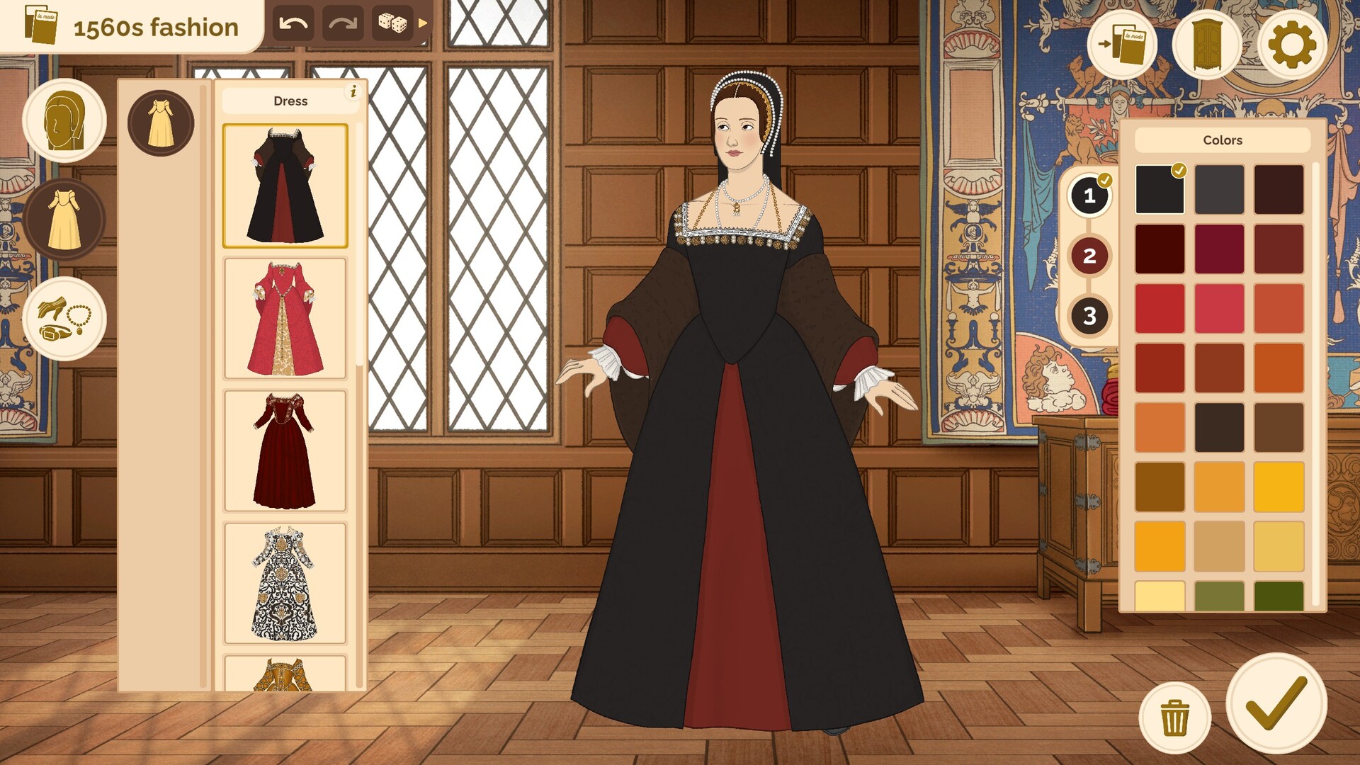 Скриншот Historical Fashion Dress Up — кадр 8
