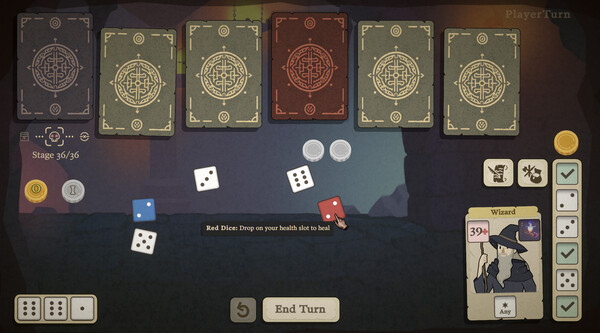 Screenshot z Dice & Fold