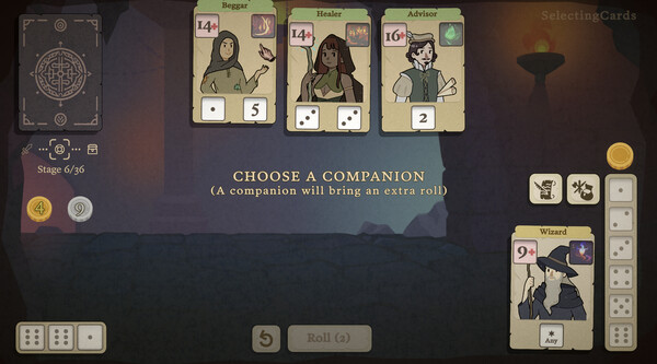 Screenshot z Dice & Fold