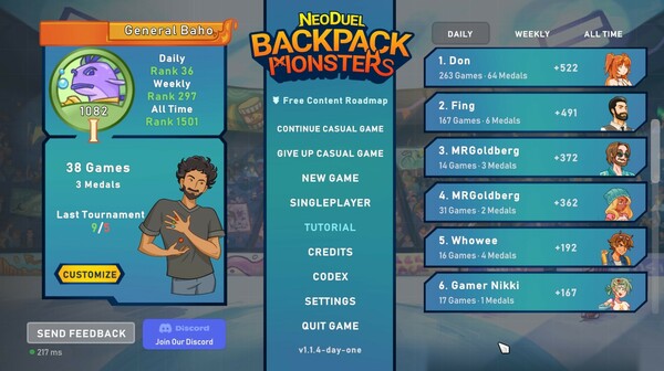 NEODUEL: Backpack Monsters