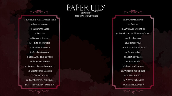 Paper Lily - Chapter 1 Soundtrack