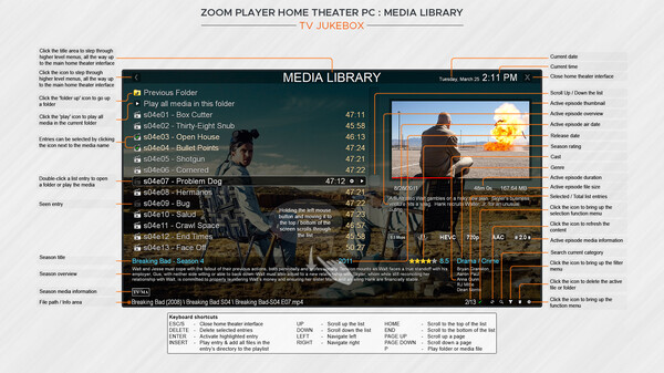 Screenshot z Zoom Player Steam Edition Screenshot z Zoom Player Steam Edition