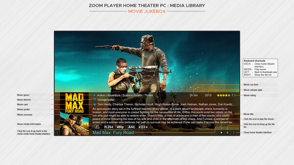 Screenshot z Zoom Player Steam Edition Screenshot z Zoom Player Steam Edition