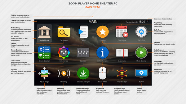 Screenshot z Zoom Player Steam Edition Screenshot z Zoom Player Steam Edition