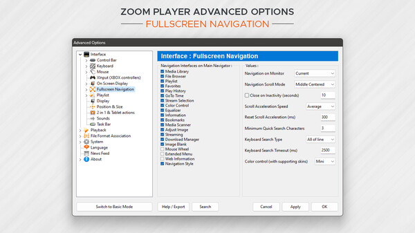 Screenshot z Zoom Player Steam Edition Screenshot z Zoom Player Steam Edition
