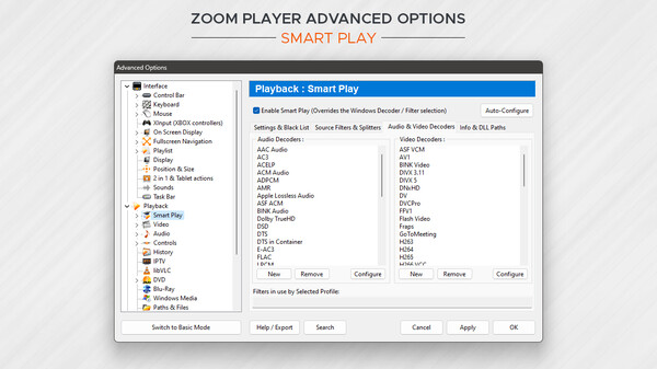 Screenshot z Zoom Player Steam Edition Screenshot z Zoom Player Steam Edition