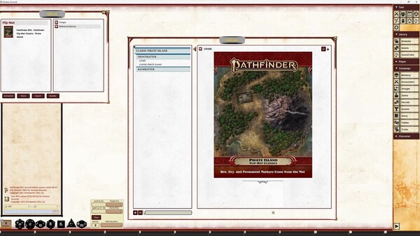 Fantasy Grounds - Pathfinder RPG - Pathfinder Flip-Mat Classics - Pirate Island