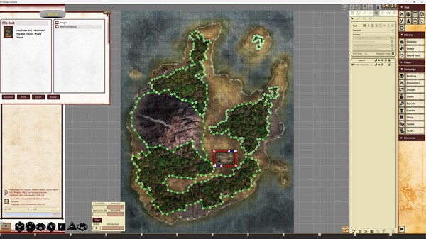 Fantasy Grounds - Pathfinder RPG - Pathfinder Flip-Mat Classics - Pirate Island