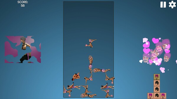 Screenshot of Gachi Feasting gameplay showing in-action mechanics