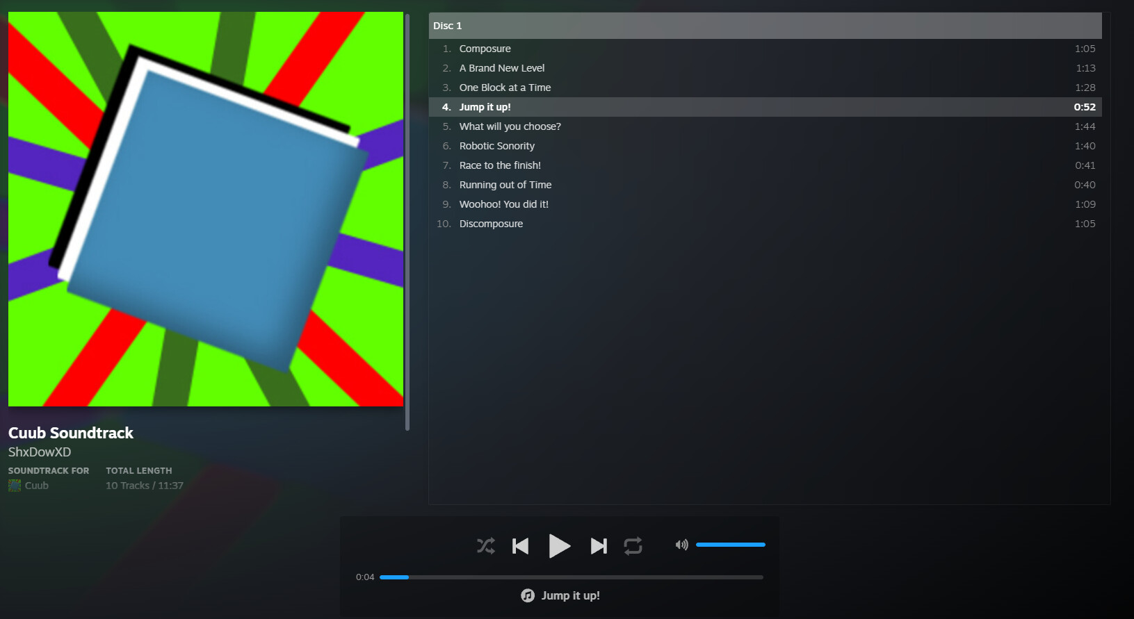 Cuub Soundtrack Featured Screenshot #1