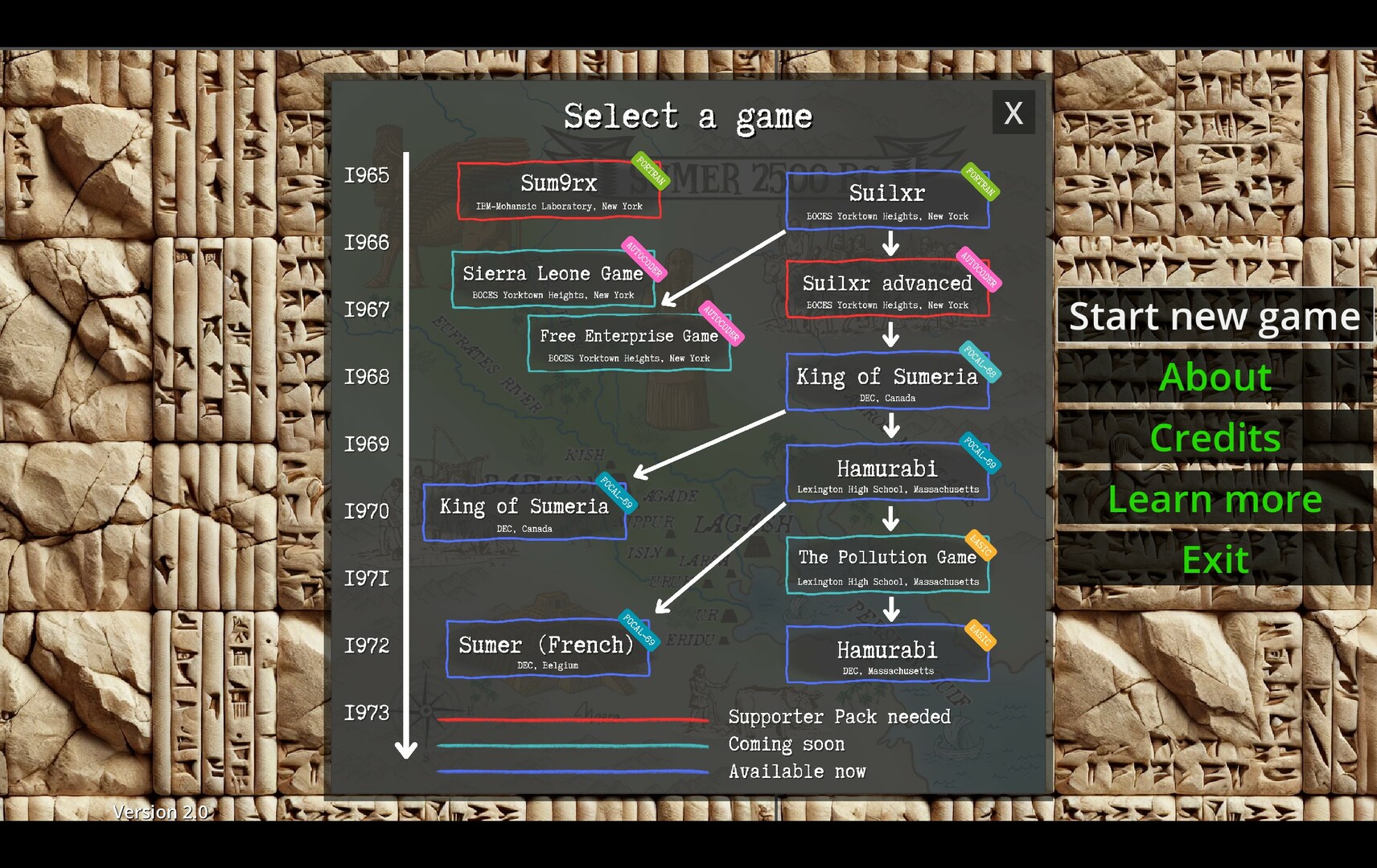 #6. The Sumerian Game (Steam) By: HareSoft