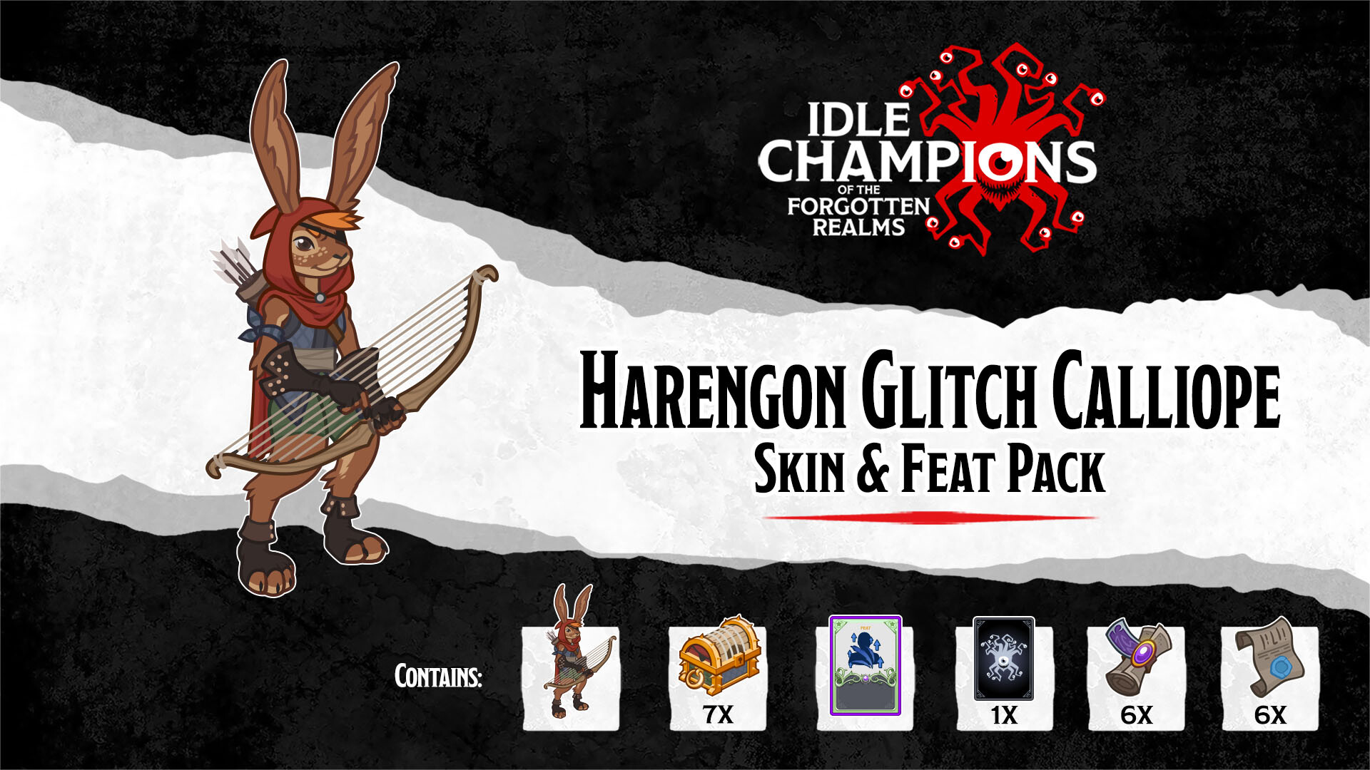 Idle Champions - Harengon Glitch Calliope Skin & Feat Pack Featured Screenshot #1