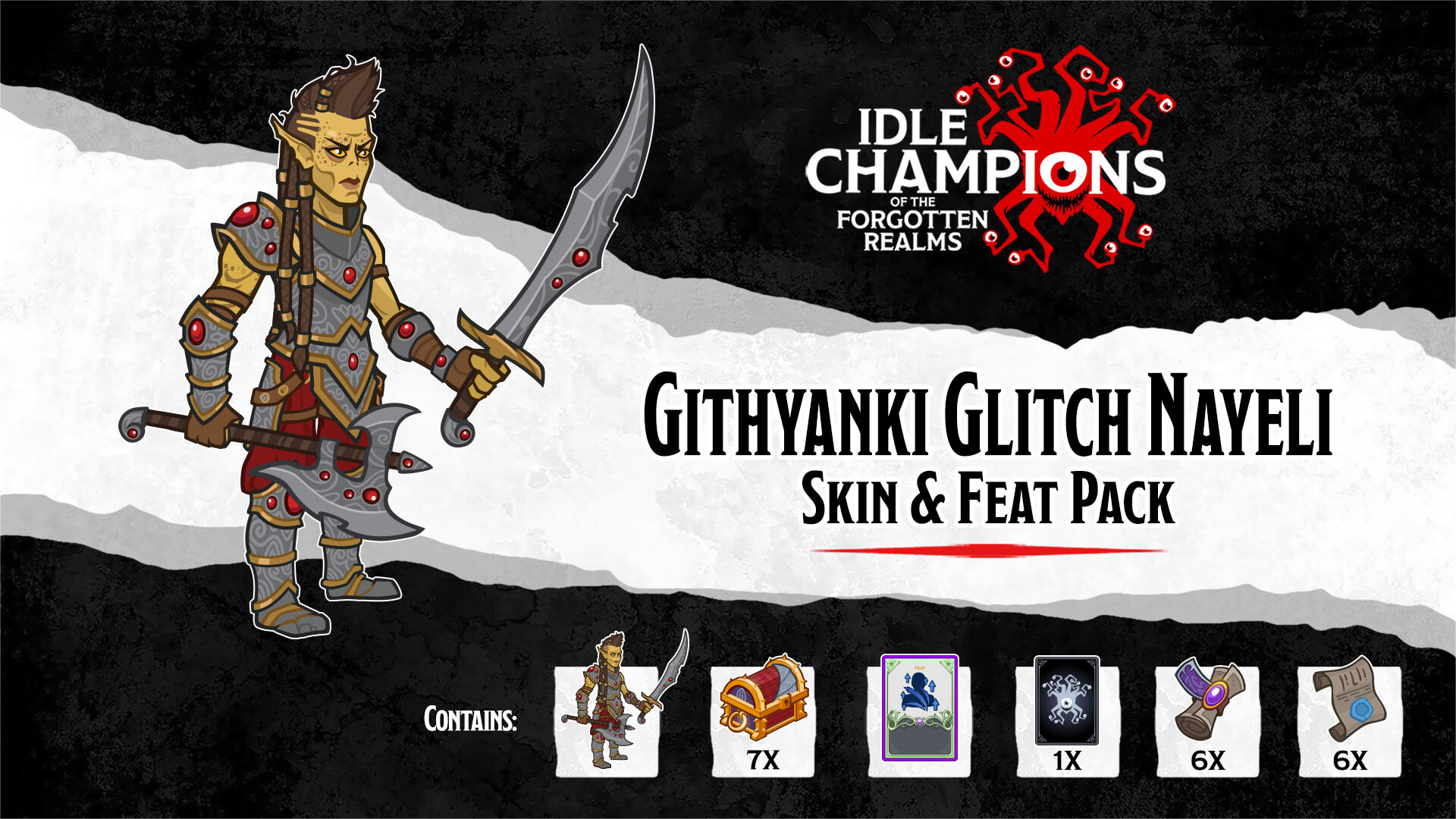 Idle Champions - Githyanki Glitch Nayeli Skin & Feat Pack Featured Screenshot #1