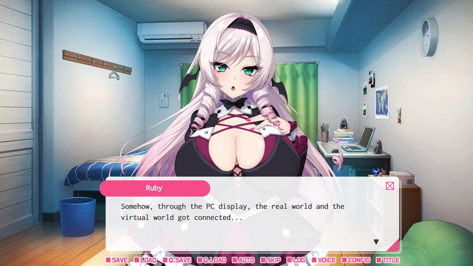 My oshi vtuber jumped through the screen and now we're living together: I want to make a contract with the lady vampire screenshot screenshot 1