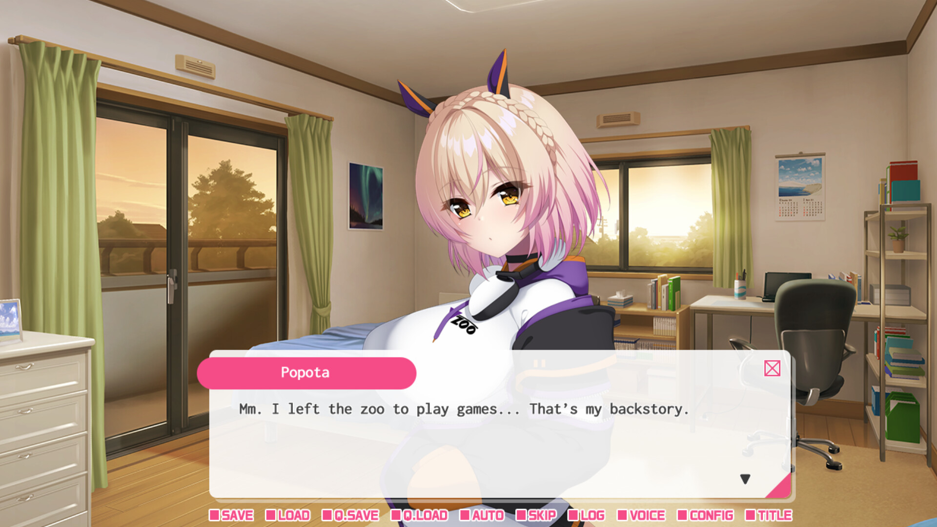 My oshi vtuber jumped through the screen and now we're living together: Chill and vibey beast girl game streamer screenshot screenshot 1