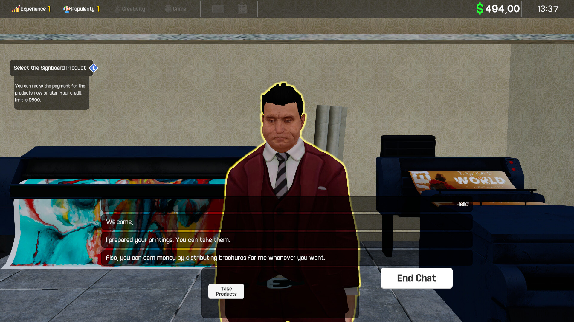 screenshot of Ad Agency Simulator 8