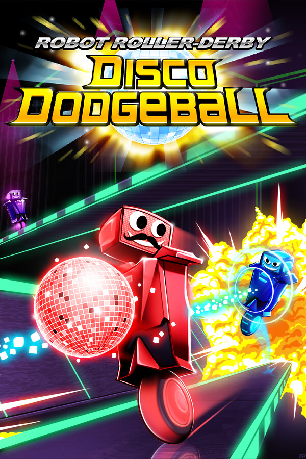 Capa de Robot Roller-Derby Disco Dodgeball