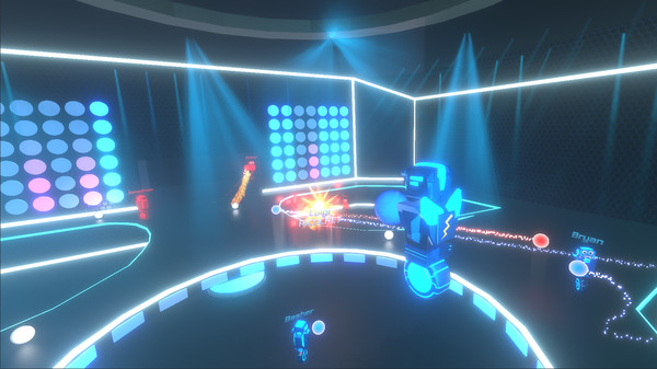 Скриншот игры Robot Roller-Derby Disco Dodgeball — 1