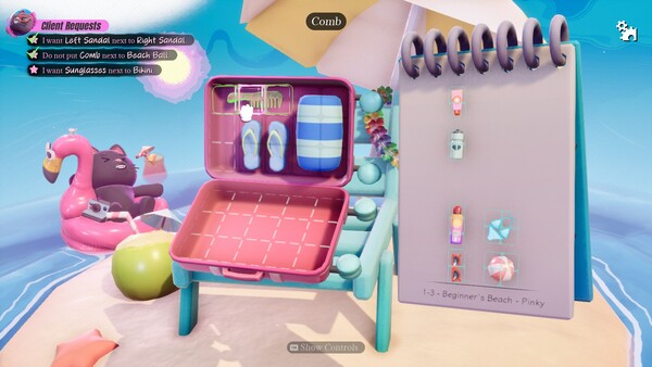 Screenshot of Pakinpaks gameplay showing in-action mechanics