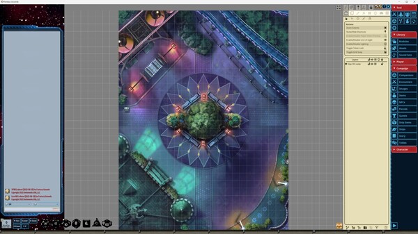Fantasy Grounds - Starfinder RPG - Starfinder Flip-Mat - Amusement Park