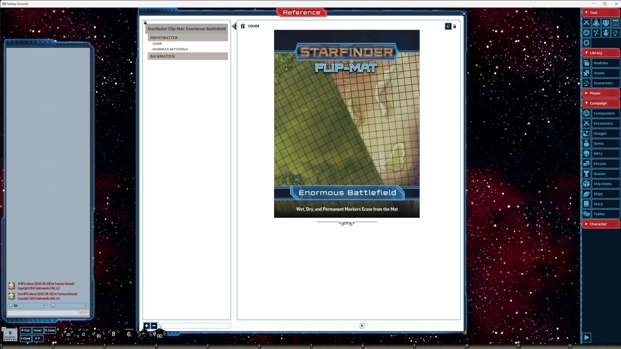 Fantasy Grounds - Starfinder RPG - Starfinder Flip-Mat - Enormous Battlefieldのスクリーンショット 1