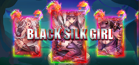 Black silk girl banner