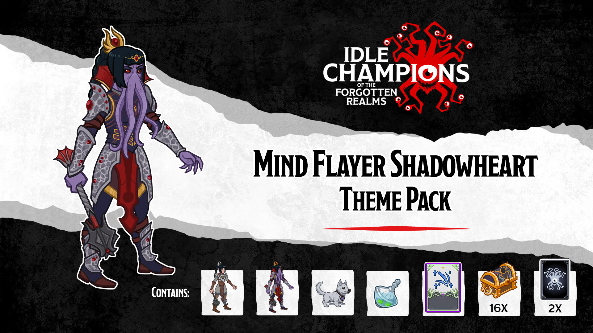 Idle Champions: Mind Flayer Shadowheart Theme Pack Featured Screenshot #1