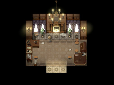 RPG Maker MV - KR Dark Academia Library Tileset