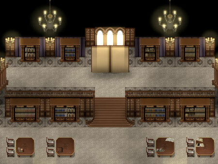 RPG Maker MV - KR Dark Academia Library Tileset