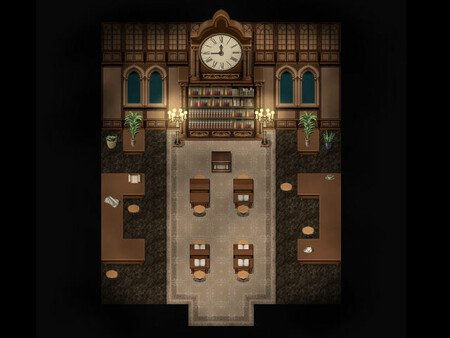RPG Maker MV - KR Dark Academia Library Tileset