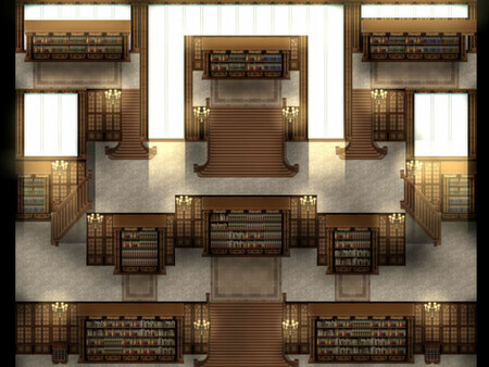 RPG Maker MZ - KR Dark Academia Library Tileset