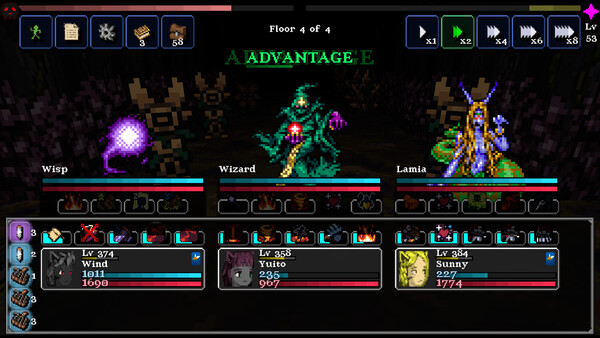 Screenshot z Legends of Dragaea: Idle Dungeons