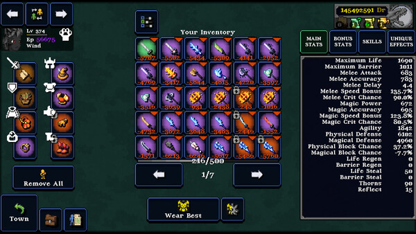 Screenshot z Legends of Dragaea: Idle Dungeons